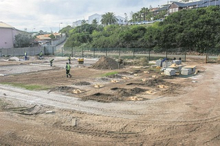 Construction work underway at the Bayworld Oceanarium.