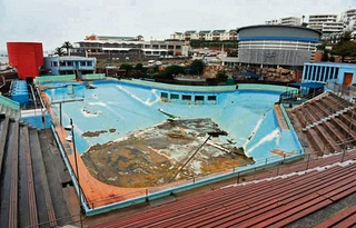 The dolphin pool at Byword Oceanarium, which will be demolished as part of the redevelopment.